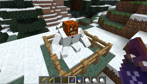 Golem de Neve Mutantes - Mod para Minecraft