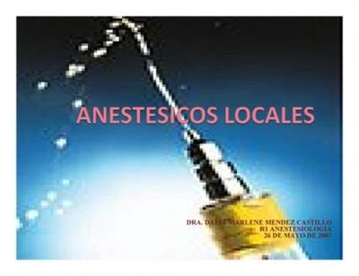 O que é Anestésico local