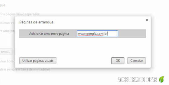 Digite a página