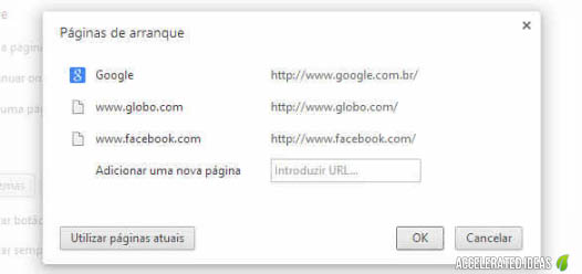 Chrome - várias páginas
