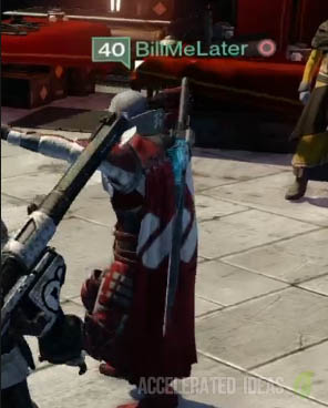 sword on the back of guardian