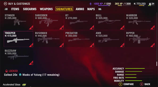 far cry 2 weapon stats