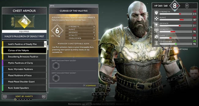 god of war best gear reddit