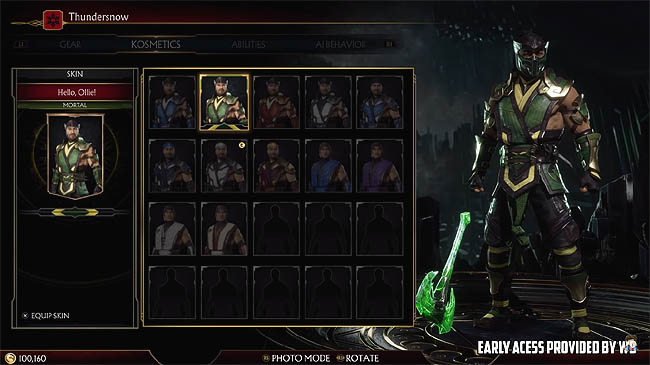 scorpion outfits mk11