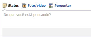 Facebook - cursor na área
