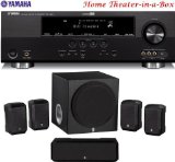 Yamaha Home Theater in Box A = Yamaha RX-V365 525 watts 5.1-Channel Home Theater Receiver com a Yamaha NS-SP1800 5.1 Channel Home Theater Spea 
