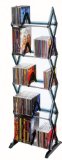 Atlantic 64835195 Mitsu 130 CD/90 DVD / BluRay / Jogos 5-Tier Media Rack (Smoke) 