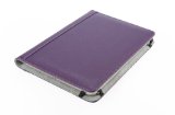 M-Edge GO! Genuine Leather Jacket Kindle com dobradica (Fits 6 "Display, a ultima geracao Kindle), Pebbled Purple 